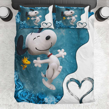 Blue Flower Bedding Set 0523