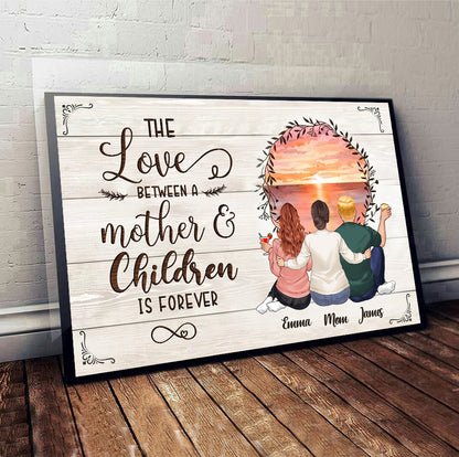 The Love Is Forever - Personalized Mother's Day Mother Canvas And Poster