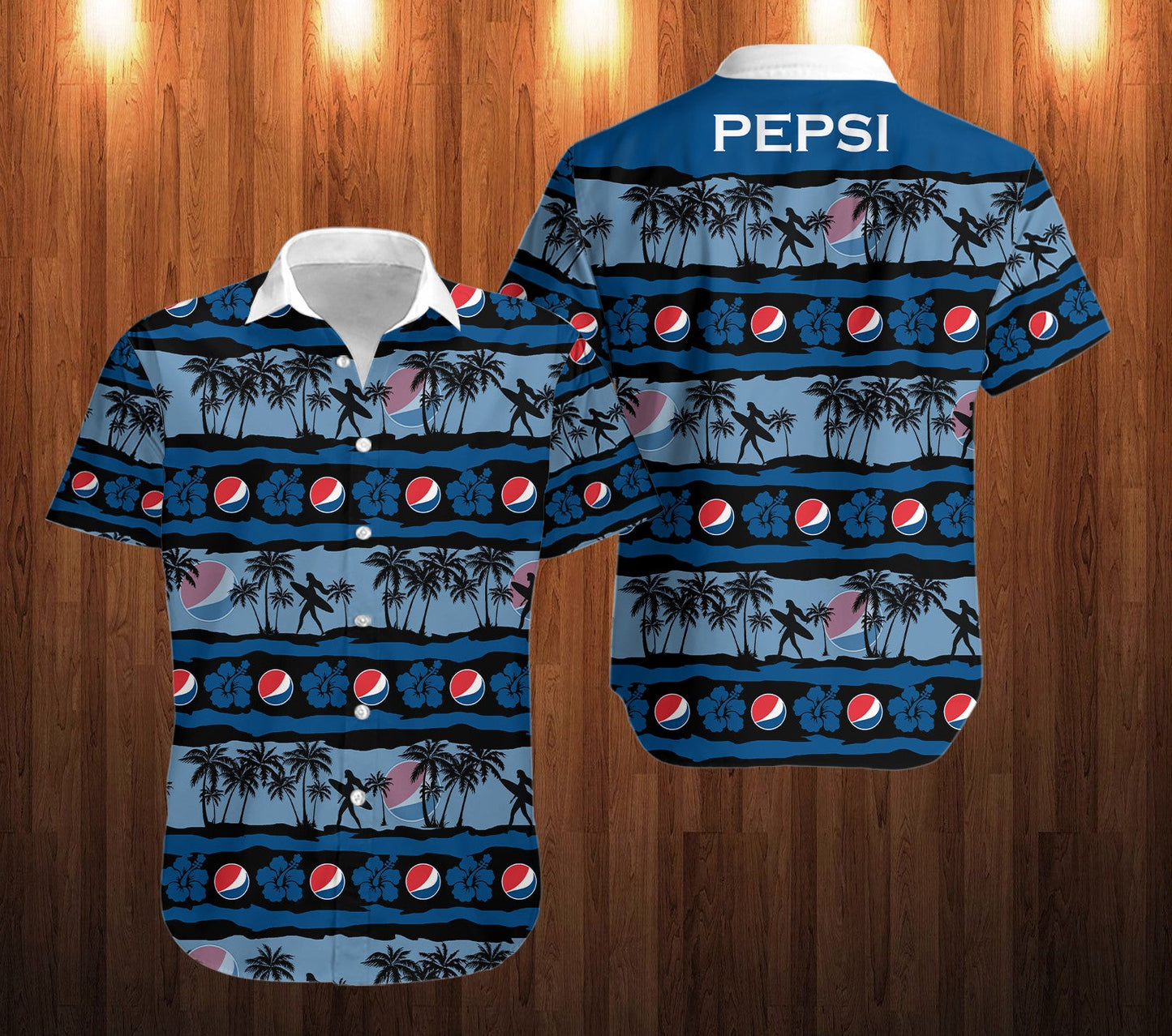 Tropical Blue Soft Drink Hawaiian Shirt 0523