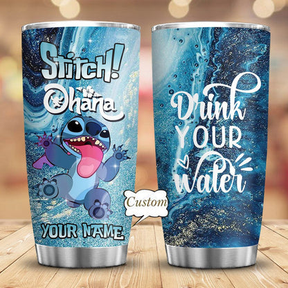 Drink More Water - Personalized Ohana Tumbler 0523