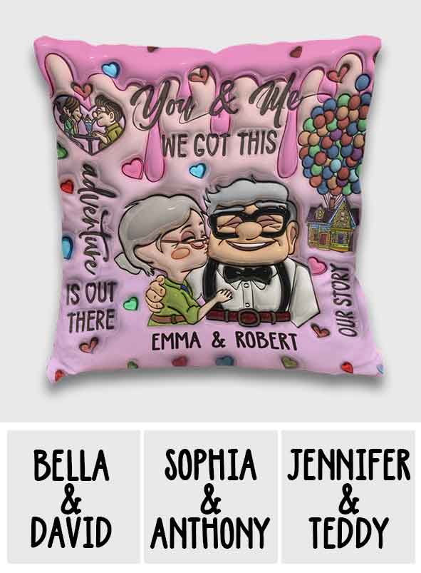 You And Me - Personalized Couple Throw Pillow