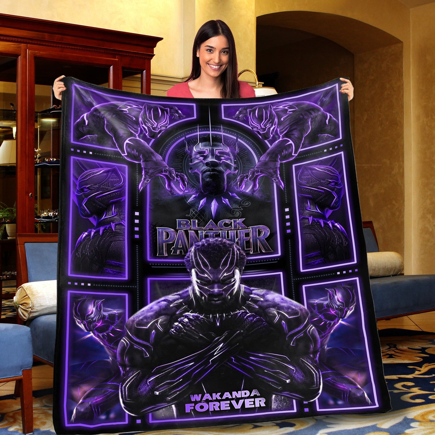 The Legend Panther Warrior Blanket 0523