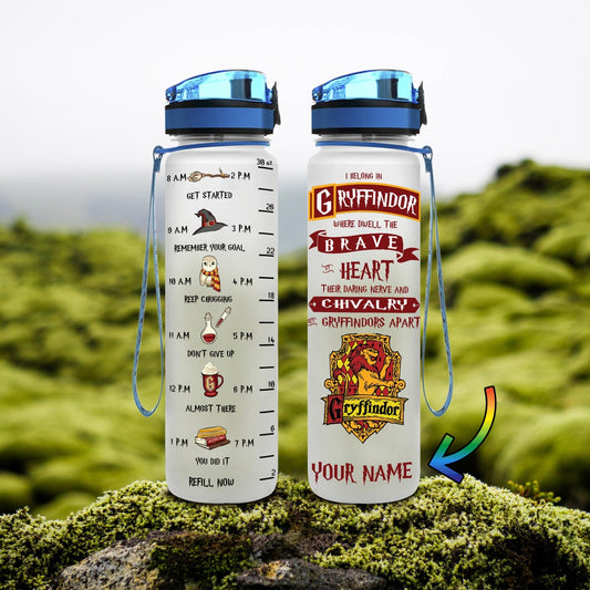 Brave Heart - Personalized The Magic World Water Tracker Bottle 0523