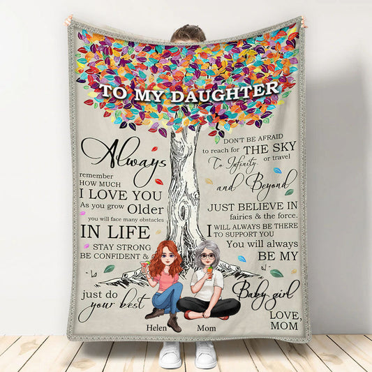 To My Daughter - Personalized Mother's Day Mother Blanket