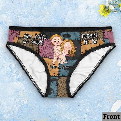 We're Simply Meant To Be Nightmare Naughty Couple - Personalized Couple Women Briefs & Men Boxer Briefs