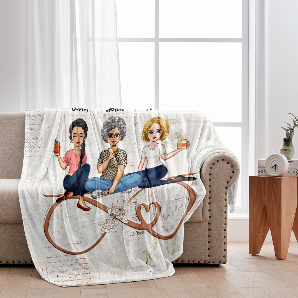 We Love You Infinitely And Beyond - Personalized Mother's Day Mother Blanket