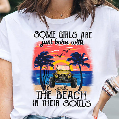 The Beach In Their Souls Car T-shirt and Hoodie 0823