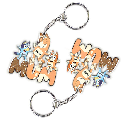 Cool Mum - Personalized Mother Custom Shaped Keychain