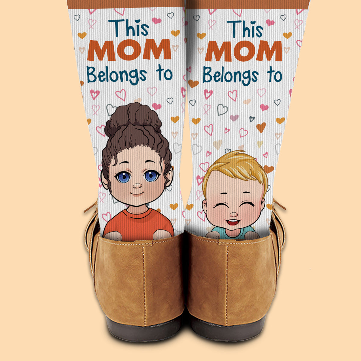 This Mom Belongs To - Personalized Mother Socks