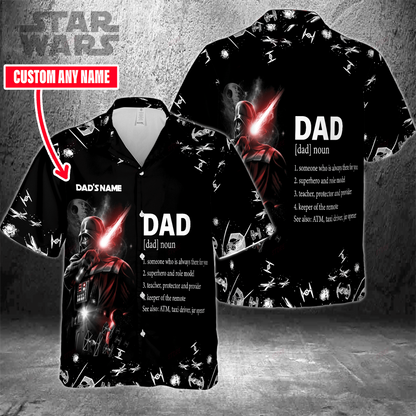 The Dark Side Personalized The Force Hawaiian Shirt 0523