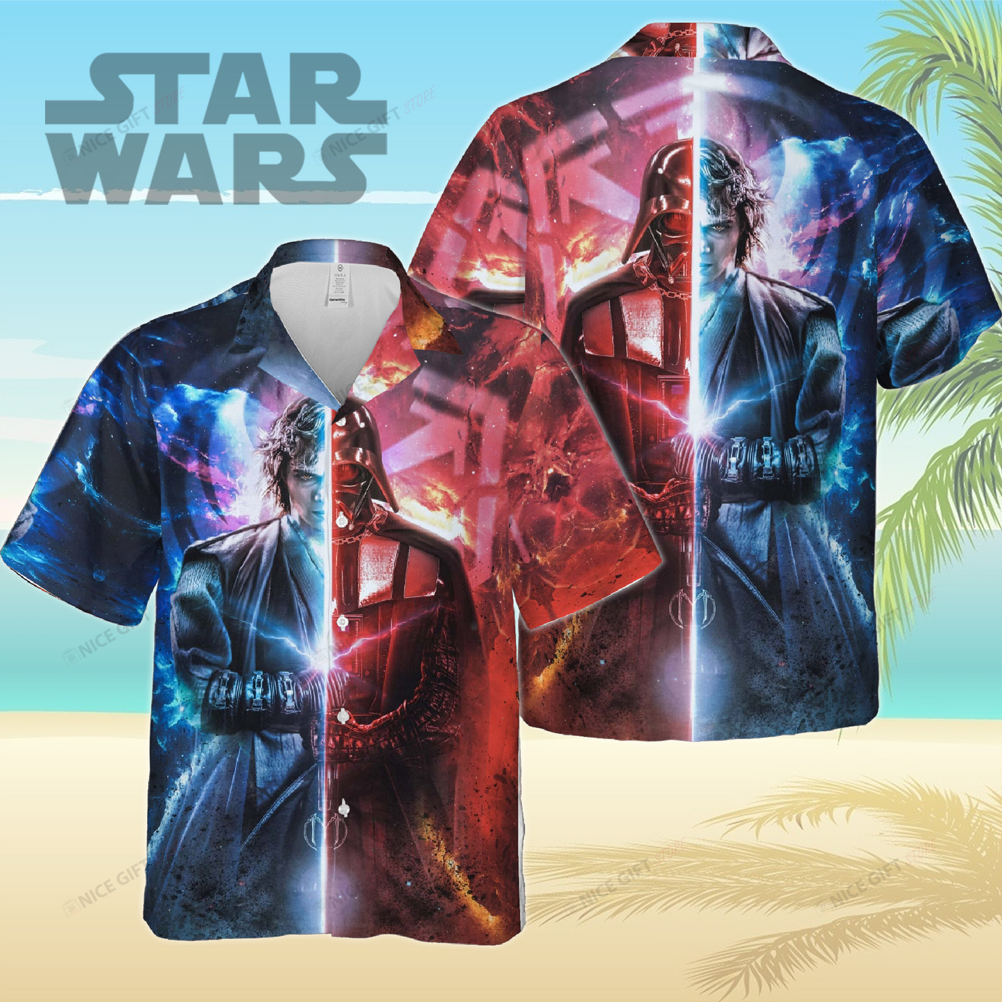 The Dark Side The Force Hawaiian Shirt 0523