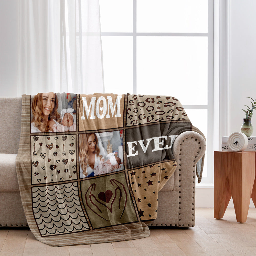 Best Mom Ever - Personalized Mother Blanket