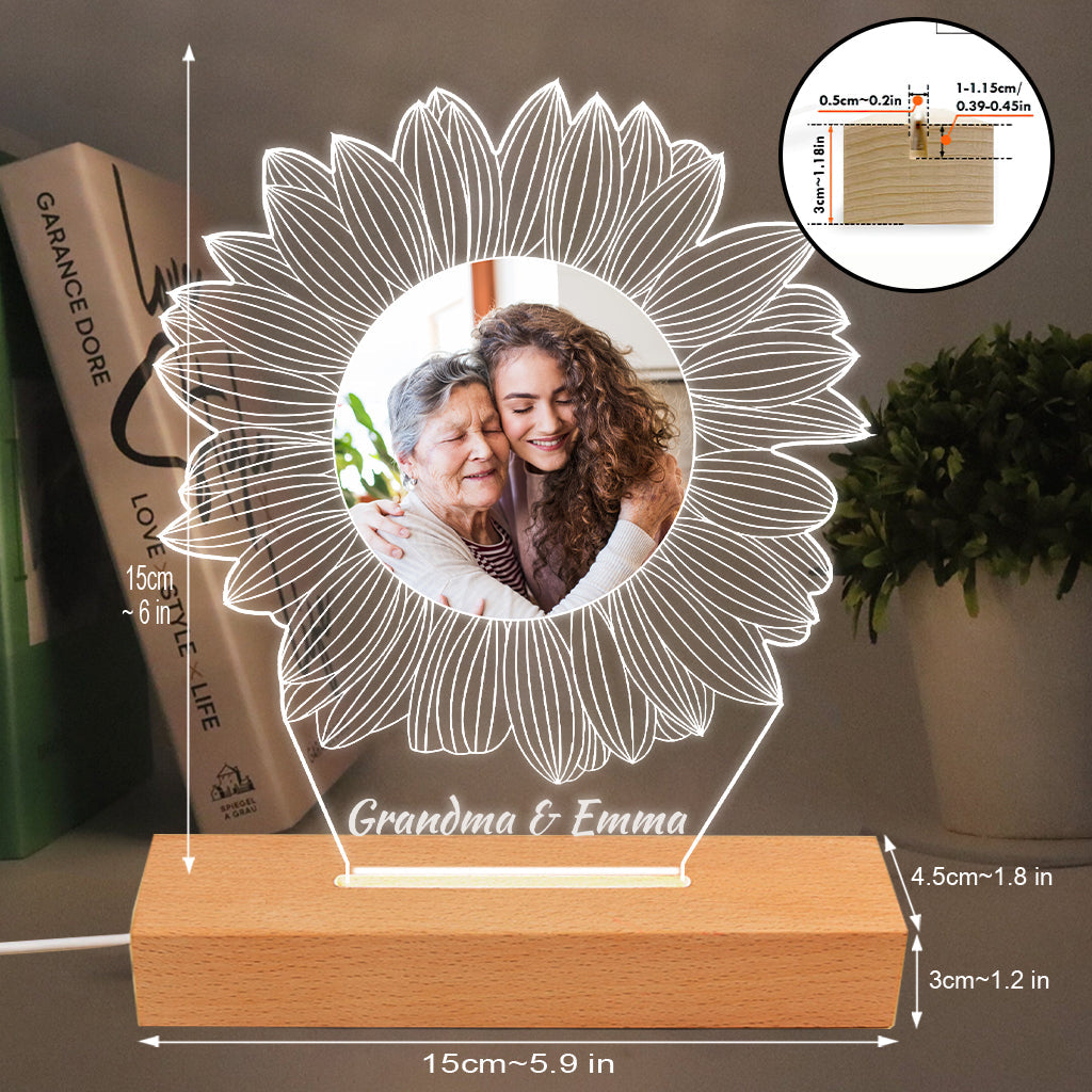 You Are My Sunshine - Gift for mom, grandma, sister, daughter, son, brother, grandpa, dad, wife, husband, friend - Personalized Shaped Plaque Light Base