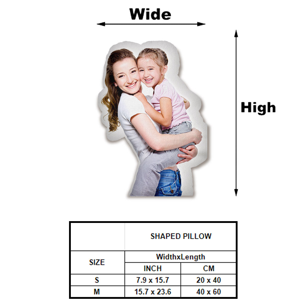 Custom Photo Humanoid - Personalized Mother Shaped Pillow