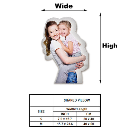 Custom Photo Humanoid - Personalized Mother Shaped Pillow