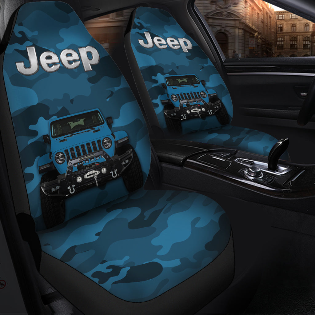 Blue Camouflage Car Seat covers 0523