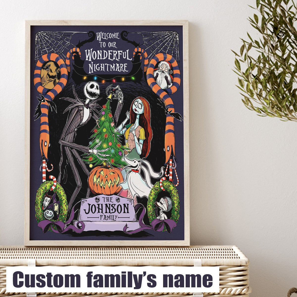 Welcome To Our Wonderful Nightmare - Personalized Nightmare Canvas and Poster 0823