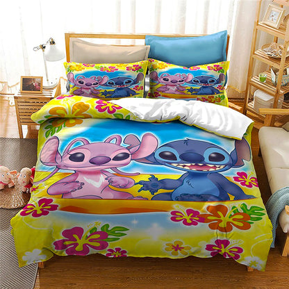 Cute Couple Ohana Bedding Set 0523