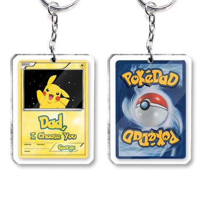 We Choose You - Personalized Monster Trainer Transparent Keychain