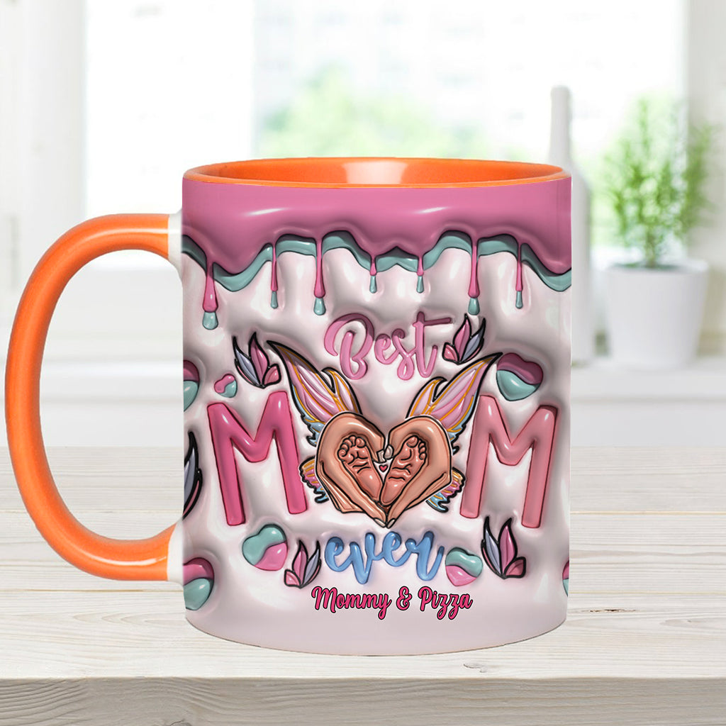 Best Mom Ever Butterfly Transformation - Personalized Mother Accent Mug