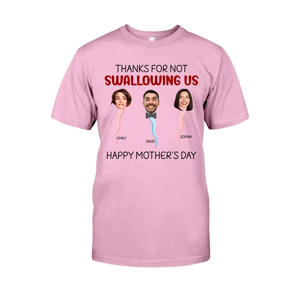 Thanks For Not Swallowing Us - Personalized Mother T-shirt And Hoodie