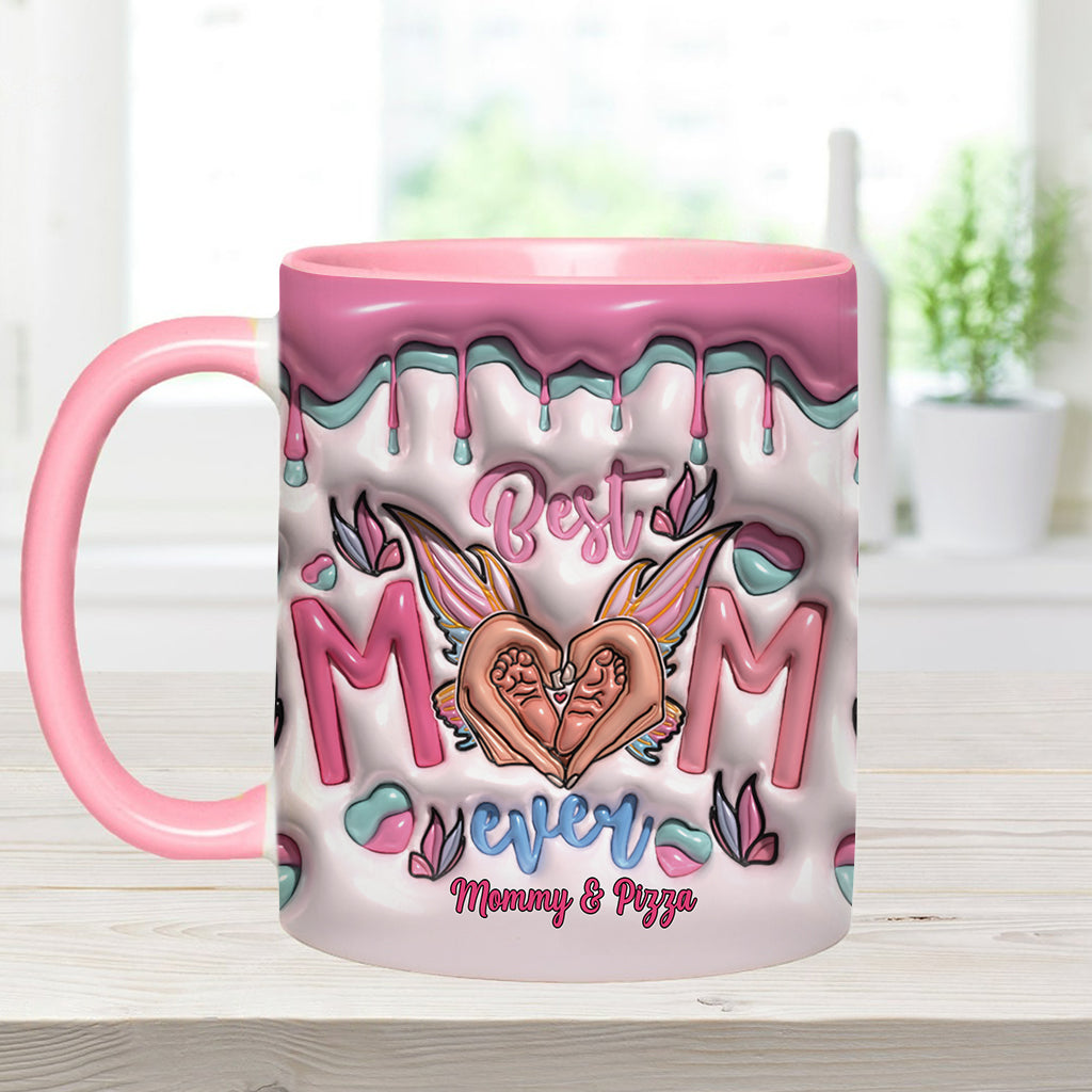 Best Mom Ever Butterfly Transformation - Personalized Mother Accent Mug