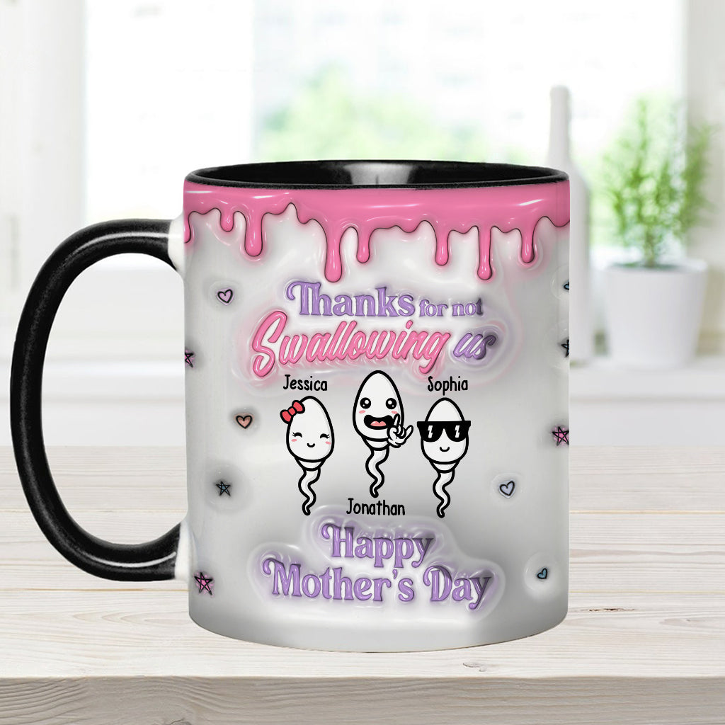 Thanks You Mom - Personalized Mother Accent Mug