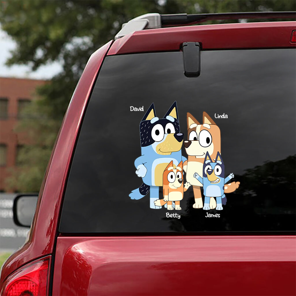 Cool Family - Personalized Family Decal Full