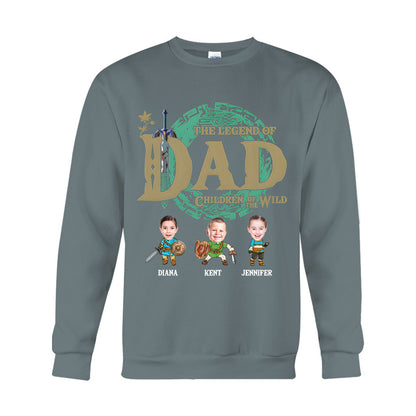 The Legend Of Dad Mom - Personalized The Hero's Legend T-shirt And Hoodie