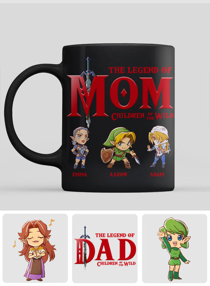 The Legend Of Mom Dad - Personalized The Adventurer Mug