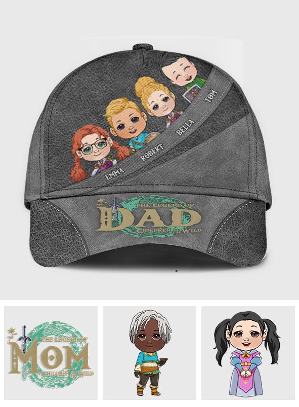 The Legend Of Dad Mom - Personalized The Hero's Legend Classic Cap