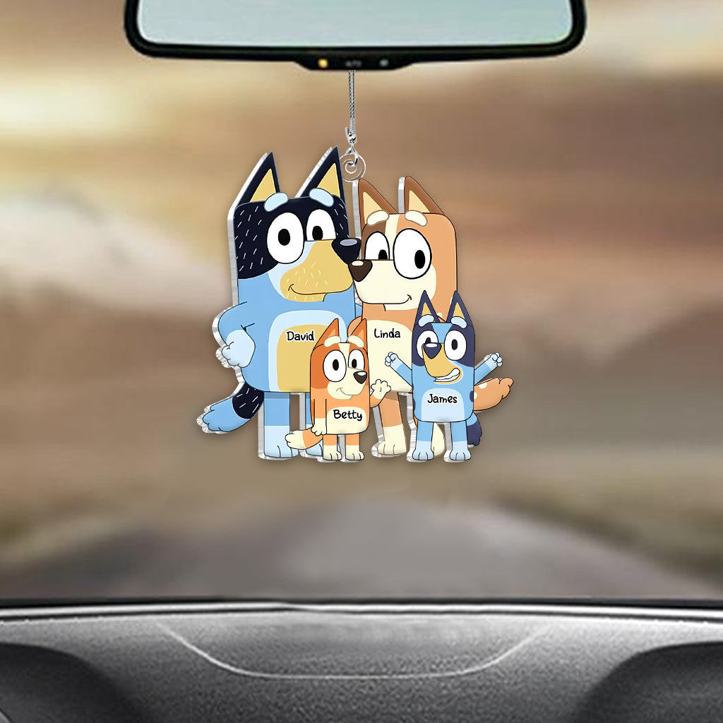 Cool Family - Personalized Family Custom Shaped Car Ornament