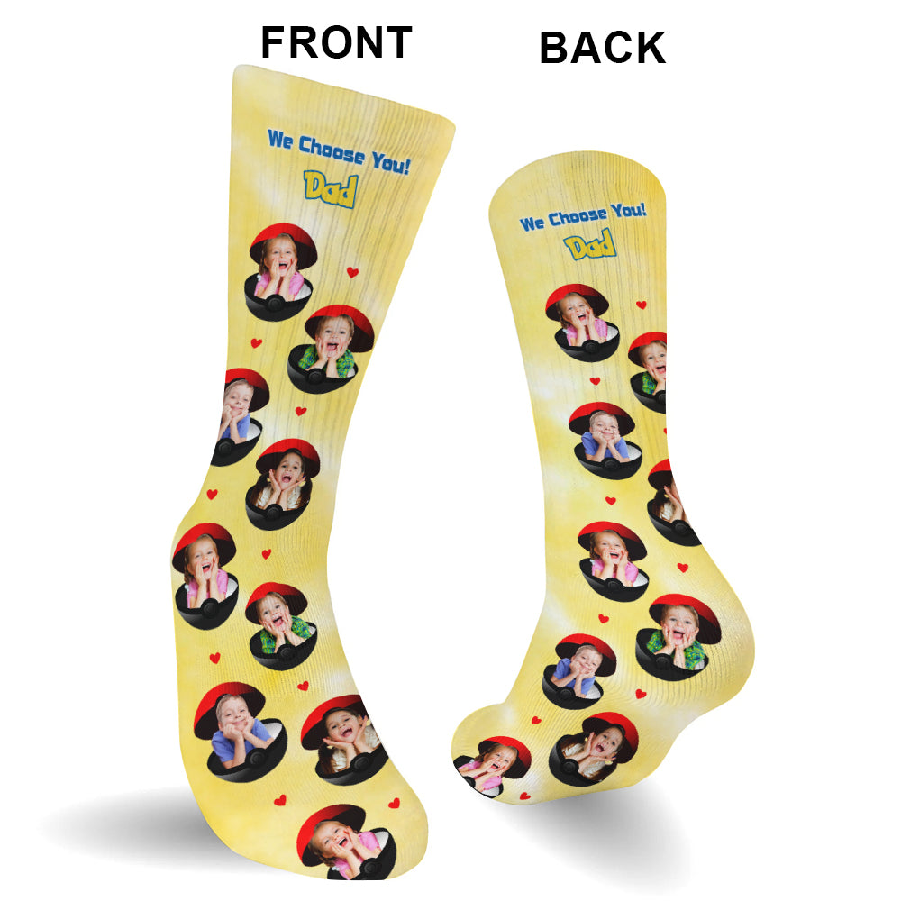 We Choose You - Personalized Monster Trainer Socks