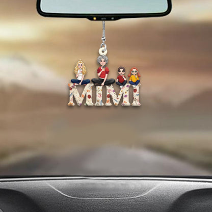 We Love You Mom Nana Abuela - Personalized Mother Car Ornament