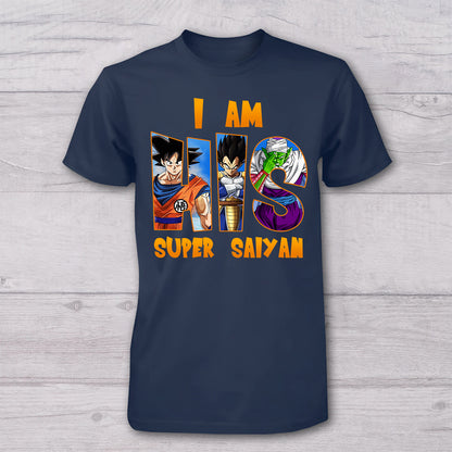 Dad Super Saiyan Little Saiyan - Personalized Seven Balls T-shirt And Baby Onesie