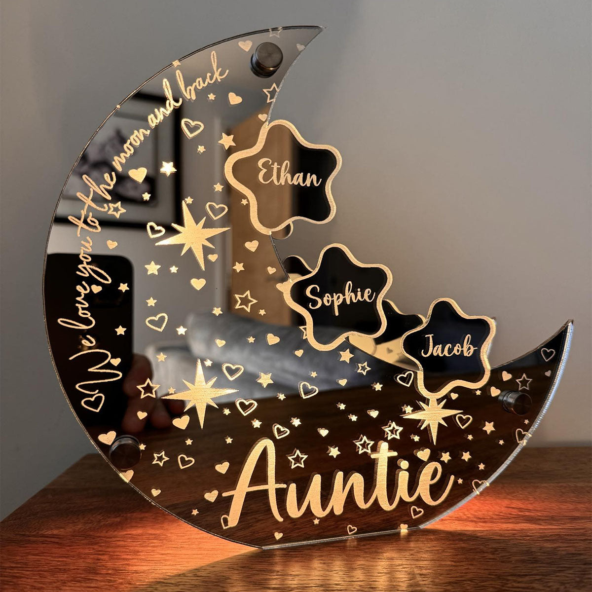 Any Name - Personalized Mother Mirror Light