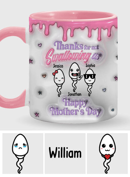 Thanks You Mom - Personalized Mother Accent Mug