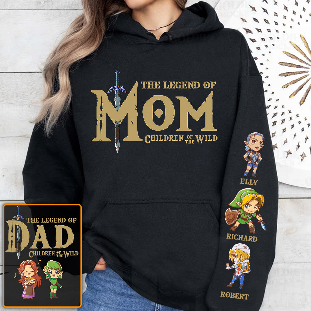 The Legend Of Mom Dad - Personalized The Adventurer All Over Shirt