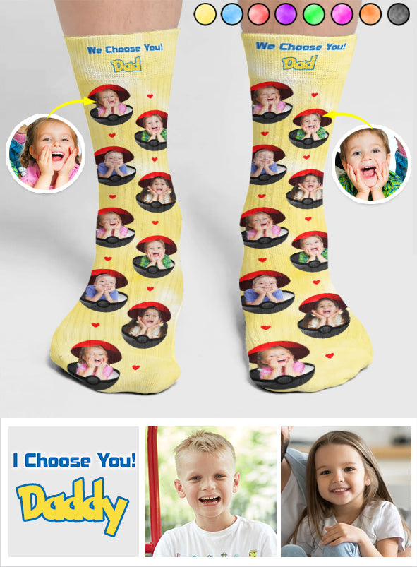 We Choose You - Personalized Monster Trainer Socks