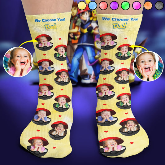 We Choose You - Personalized Monster Trainer Socks