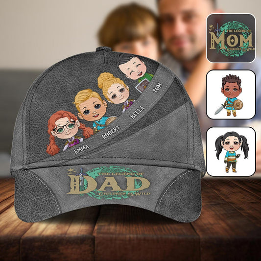 The Legend Of Dad Mom - Personalized The Hero's Legend Classic Cap