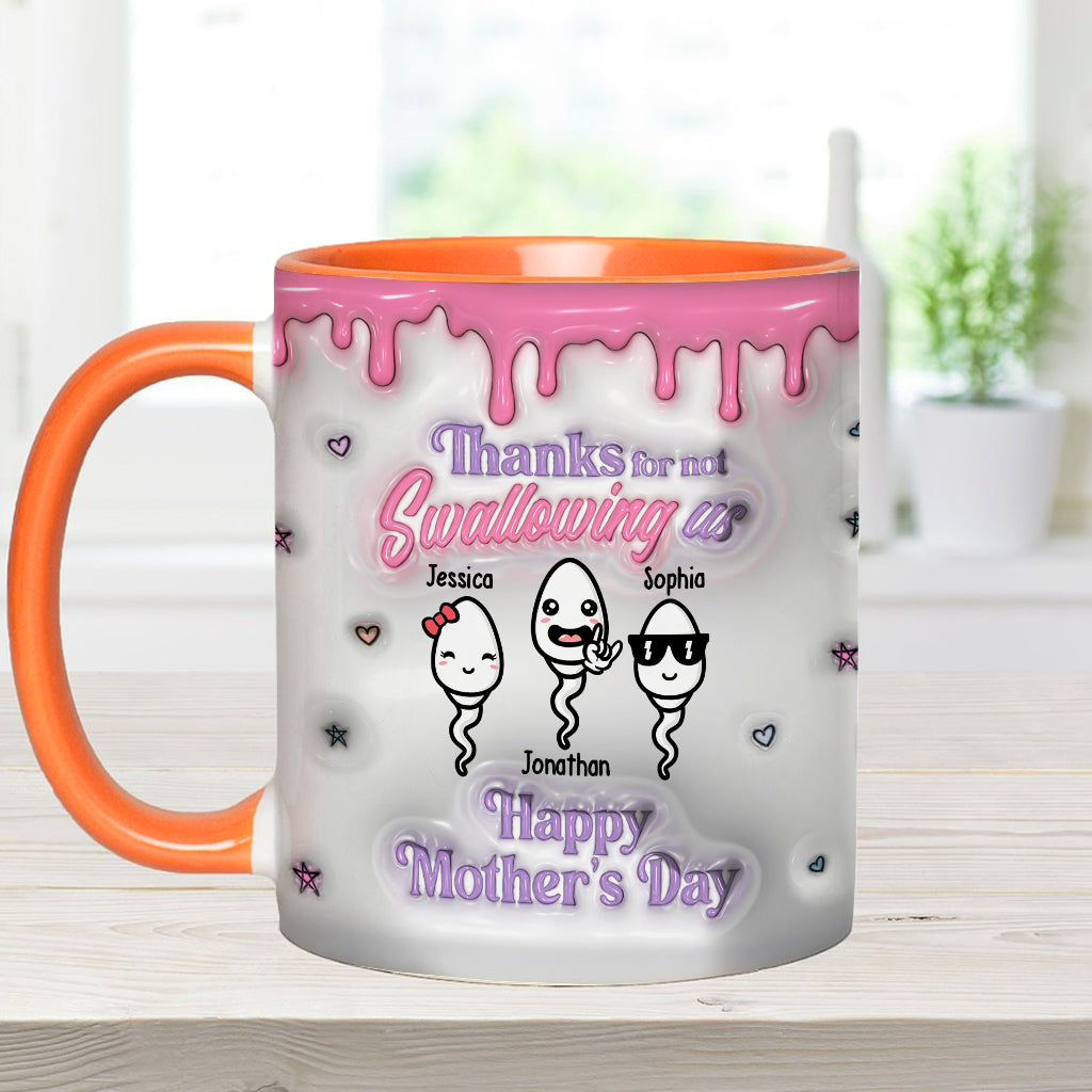 Thanks You Mom - Personalized Mother Accent Mug