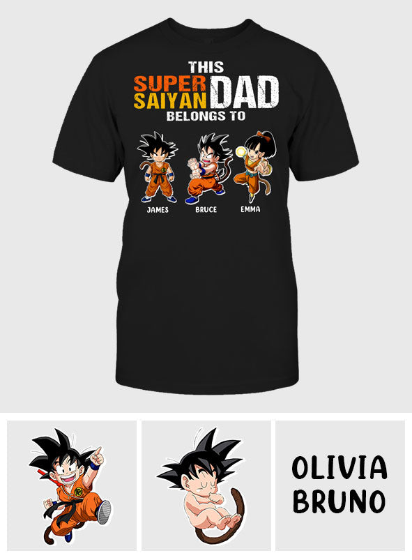 This Super Dad Belongs To - Personalized Seven Balls T-shirt And Hoodie