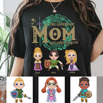 The Legend Of Mom Dad - Personalized The Hero's Legend T-shirt And Hoodie