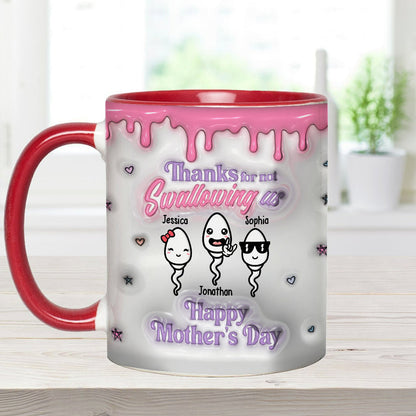 Thanks You Mom - Personalized Mother Accent Mug