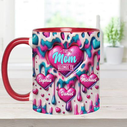 This Mom Belongs To - Personalized Mother Accent Mug