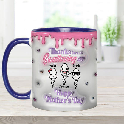 Thanks You Mom - Personalized Mother Accent Mug