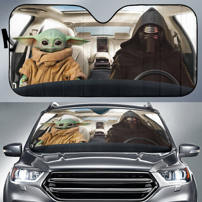 Cute Baby The Force Car Sunshade 0523