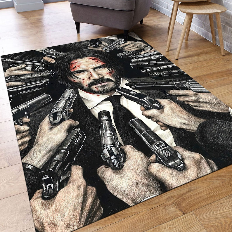 Whoever Comes The Hitman Rug 0523