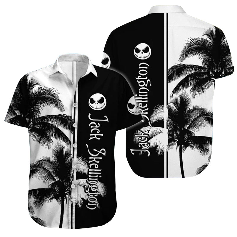 Black And White Floral Nightmare Hawaiian Shirt 0523